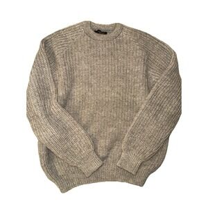 Jumbulk Wools Tan knit 100% wool sweater size L